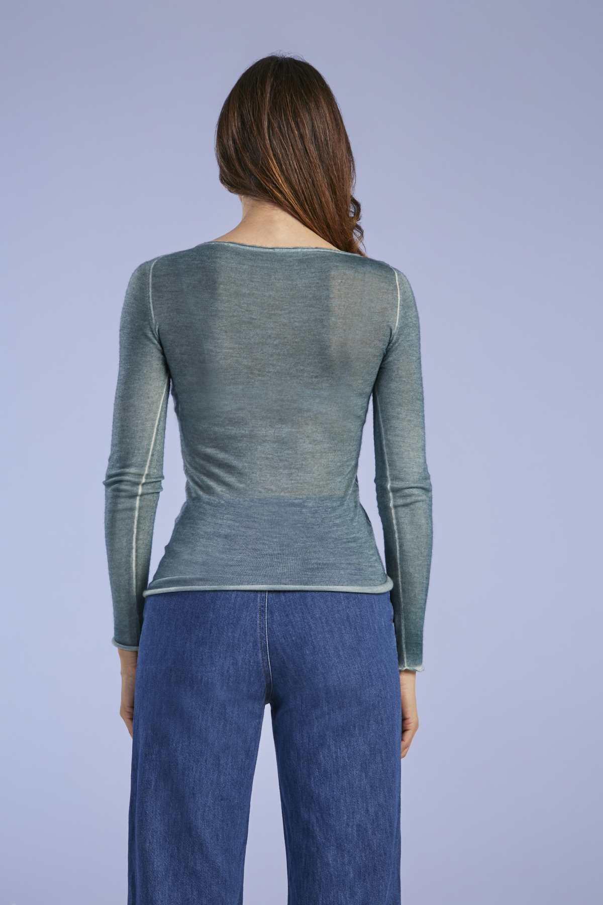 MAGLIA SOTTOGIACCA COLLO BARCHETTA | SORBETTO ANANAS - immagine 3