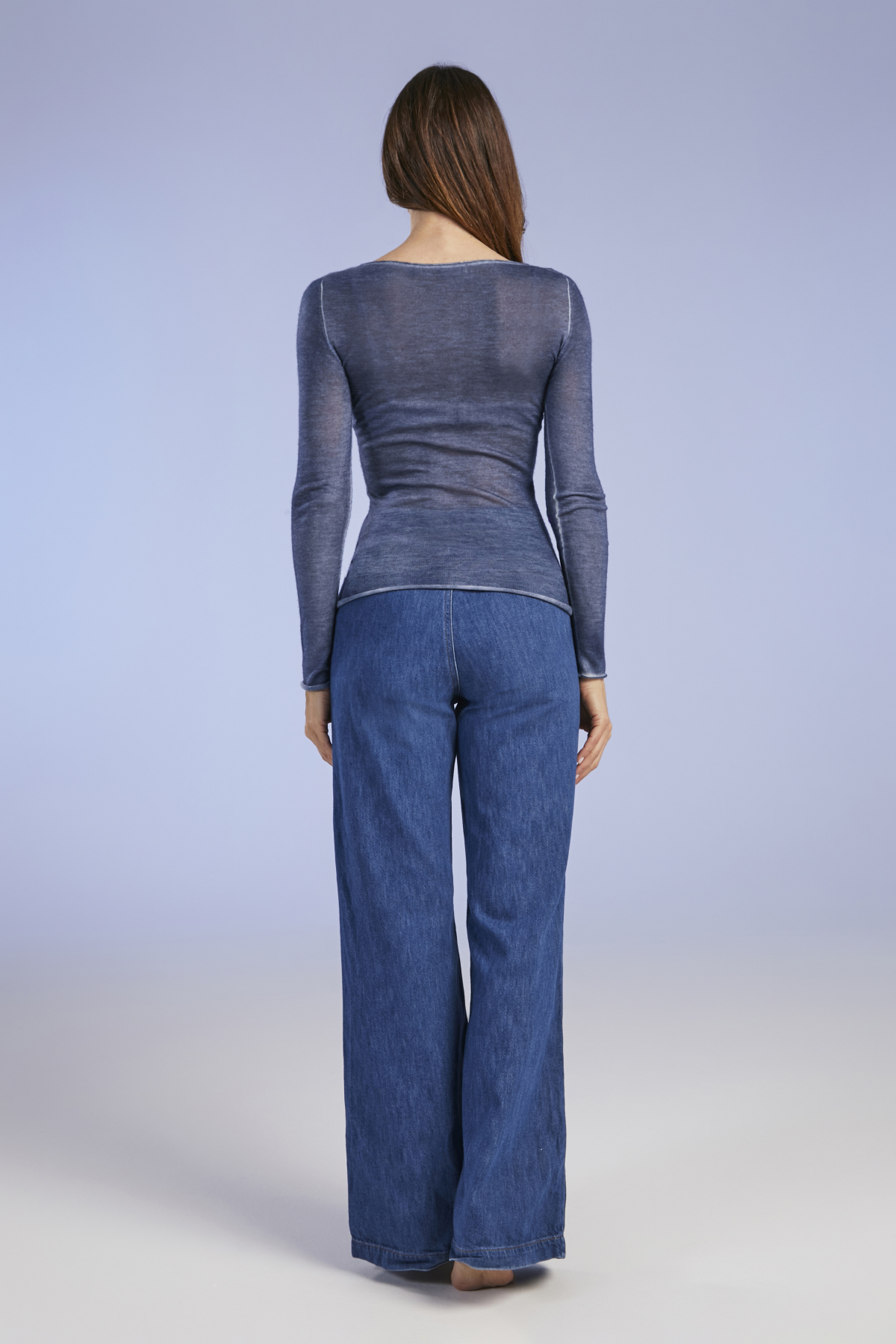 MAGLIA SOTTOGIACCA COLLO BARCHETTA | SORBETTO MIRTILLO - immagine 3