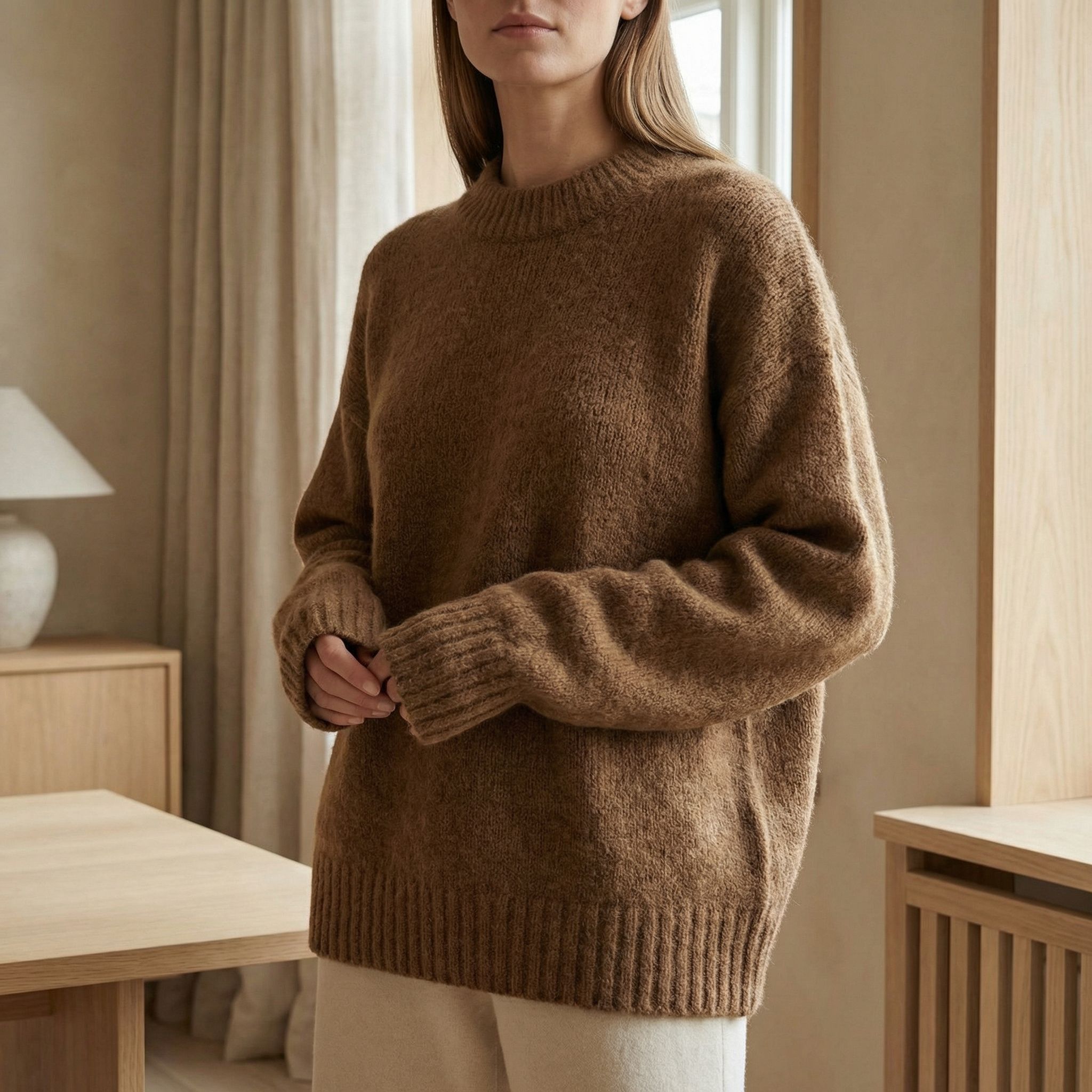 MAGLIONE GIROCOLLO | CREMOSO AL CIOCCOLATO